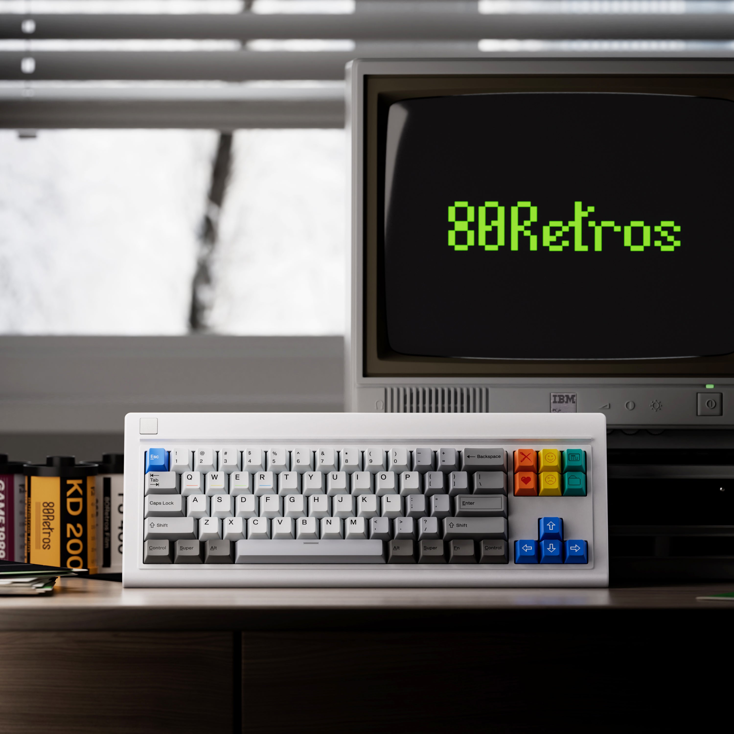 80Retros Win 1998 Keycaps – PBT Cherry Profile Keycap Set (All in One)