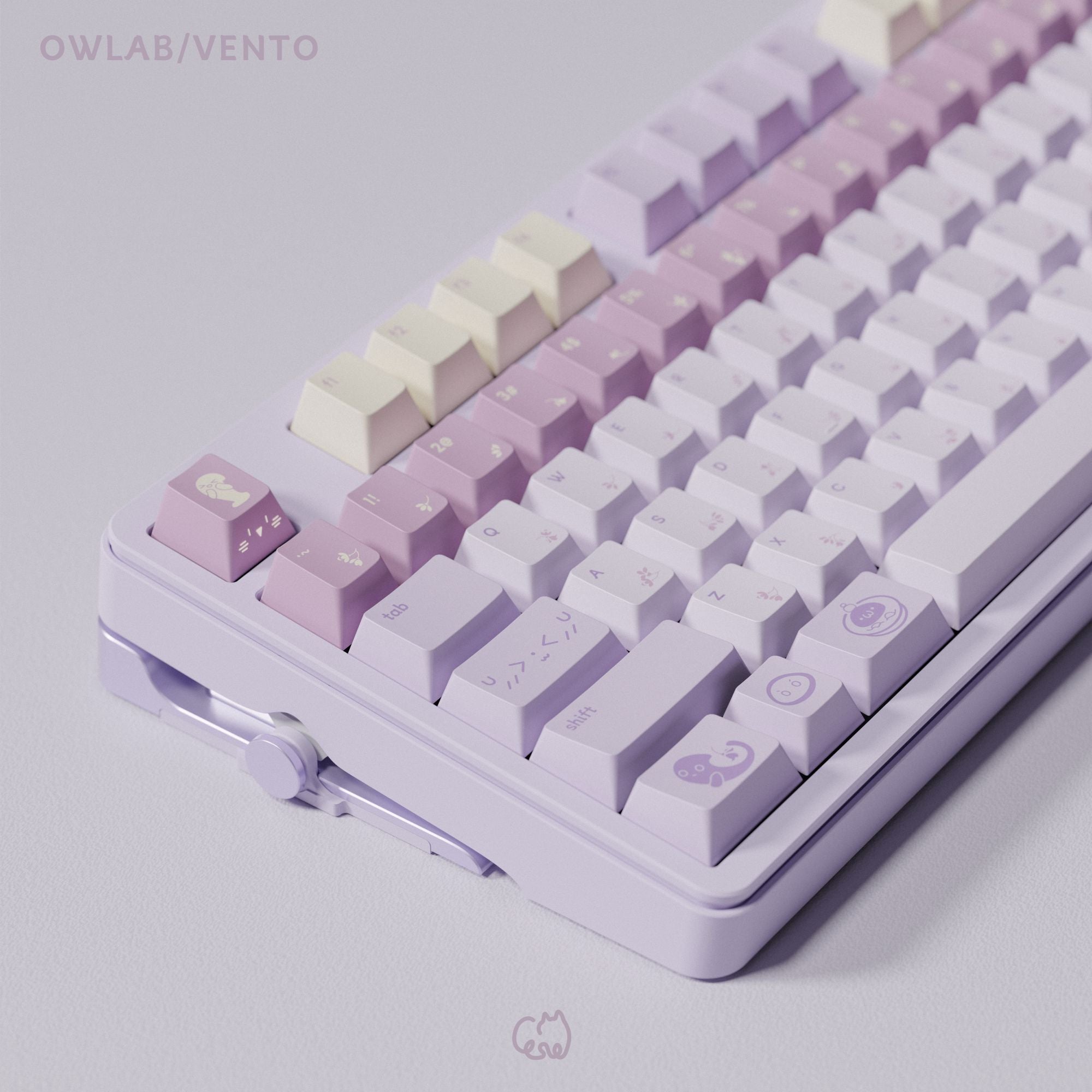 Qwertykeys QK Taro balls Keycap Set – Cherry Profile PBT Dye-Sub Keycaps