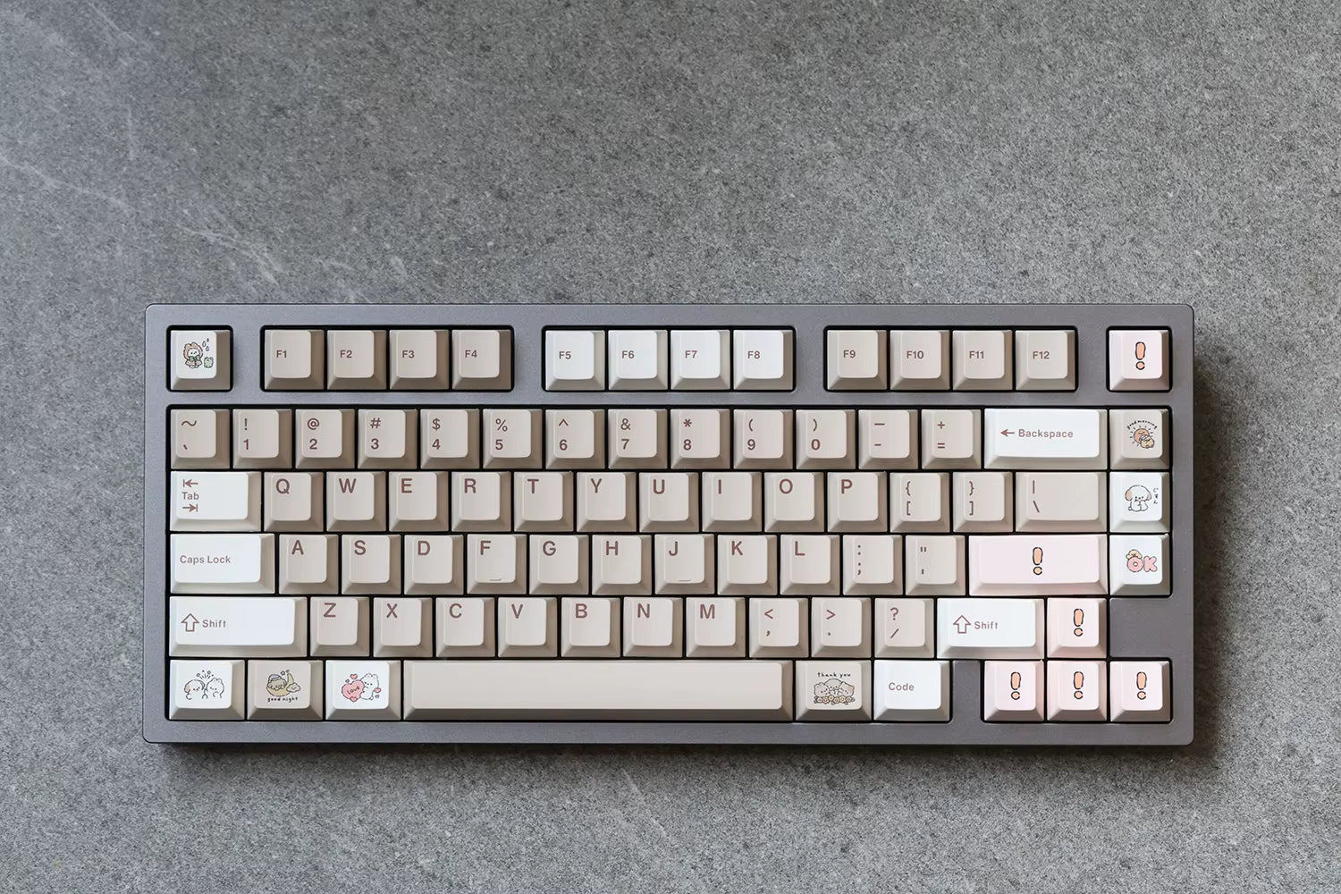 JKDK Vintage Fairy Tale Keycap Set Cherry Profile PBT Dye-Subbed