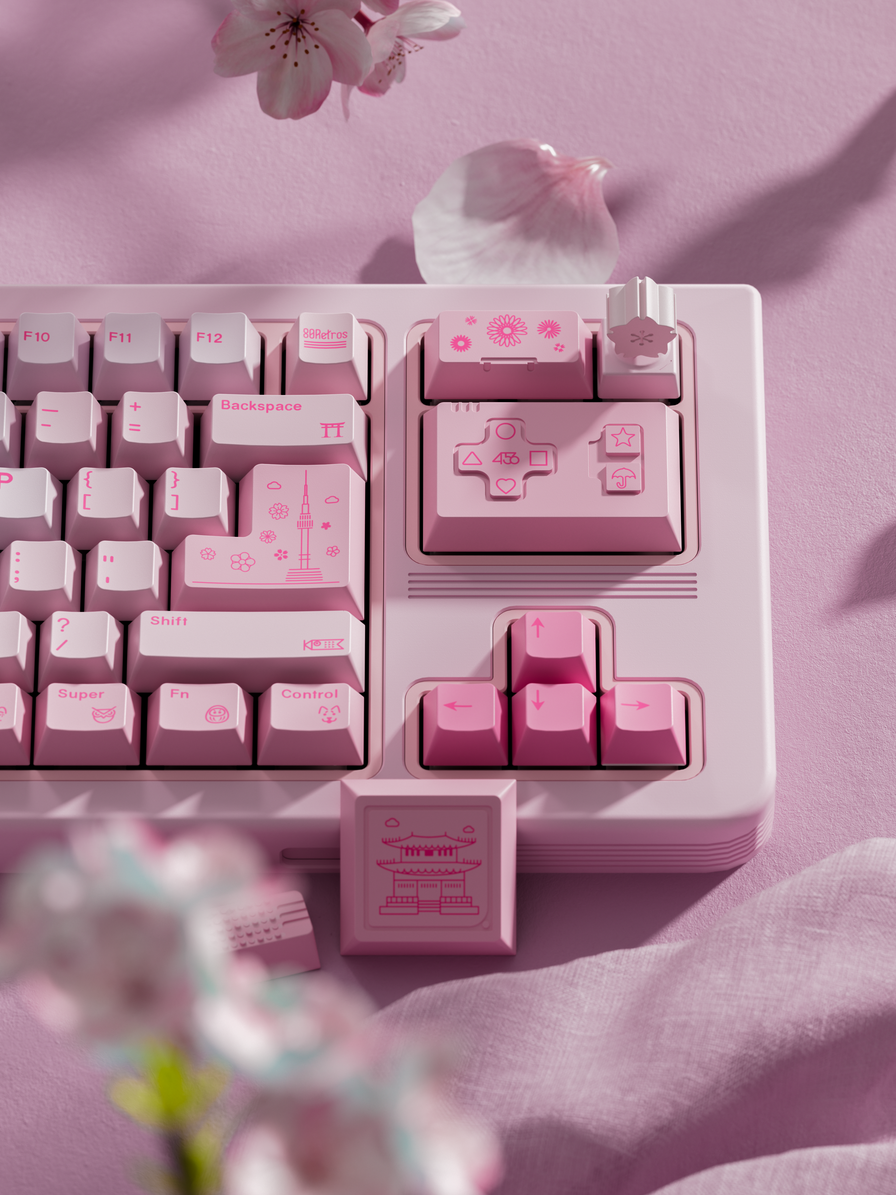 80Retros Blush Artisan Keycap