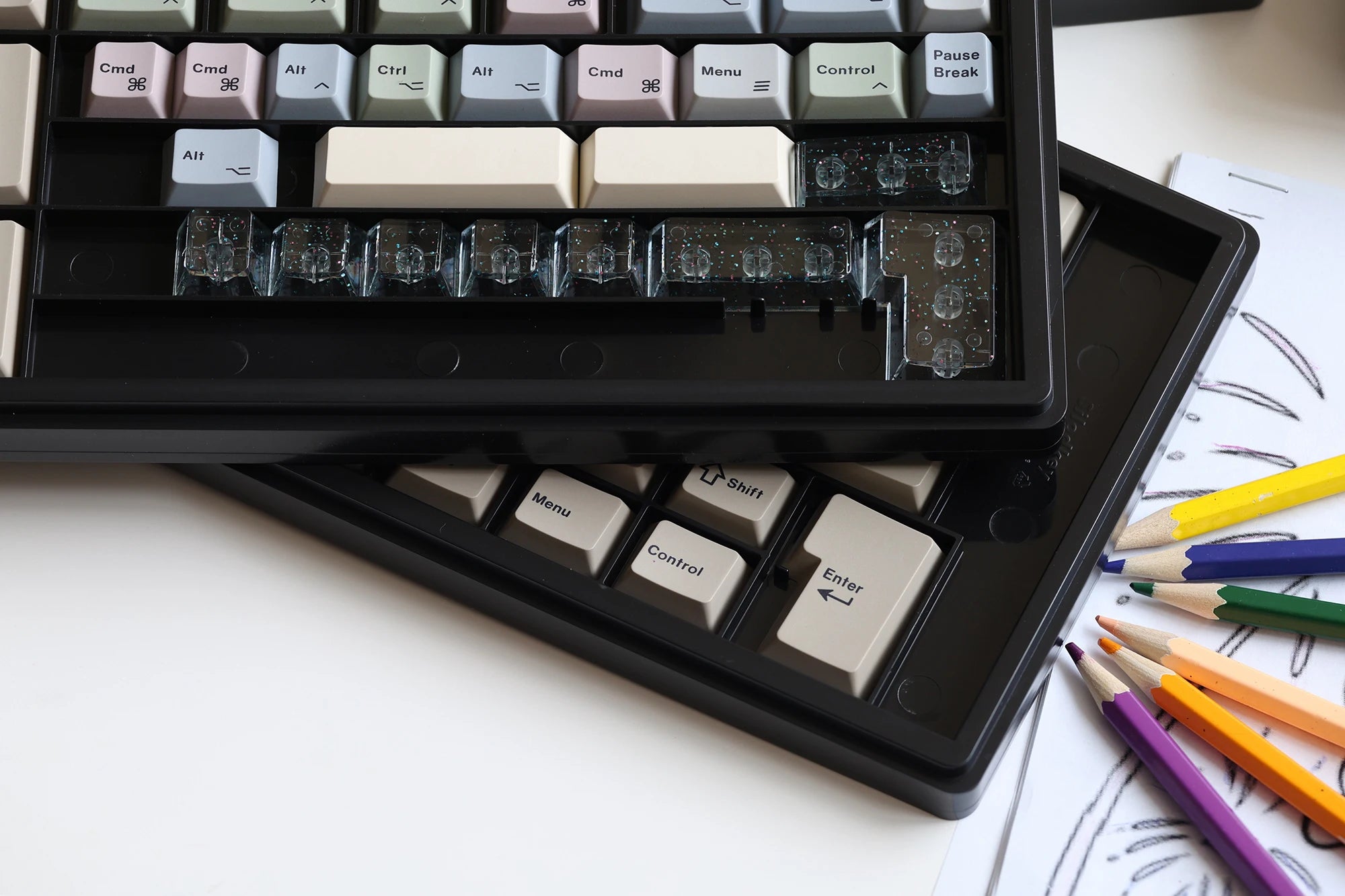 JKDK Retro Keycap Set Cherry Profile PBT Dye-Subbed