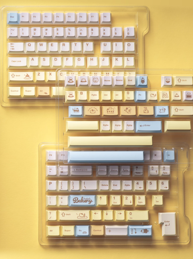 Soulcat Sweet Bakery Keycap - PBT Cherry Profile All in One Set