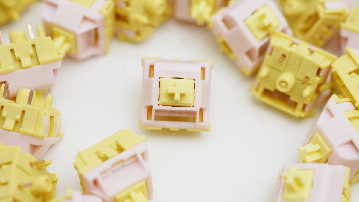 Keygeek Peach Cheesecake Linear Switches (10PCS)