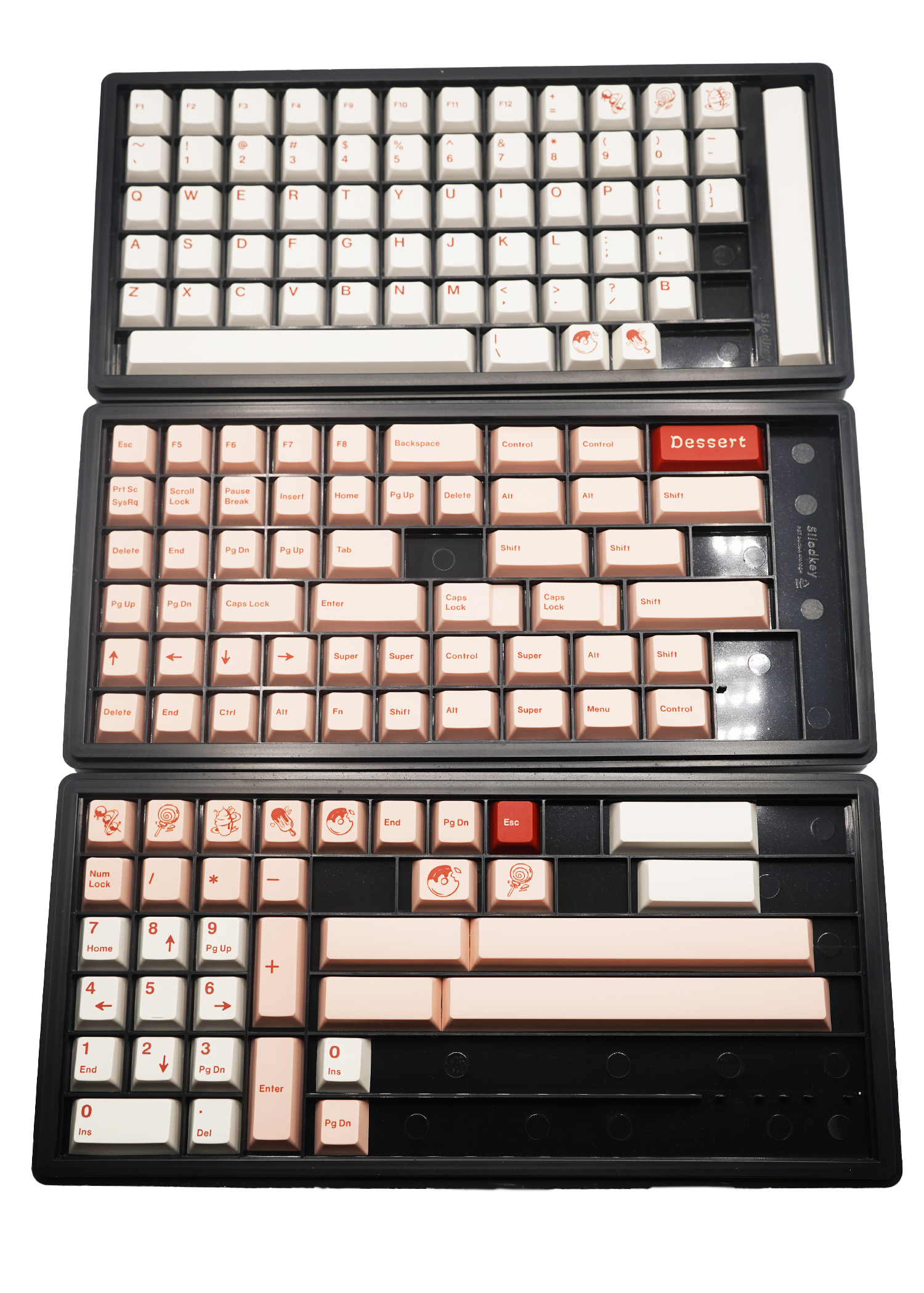 JKDK Dessert Keycap Set Cherry Profile PBT Dye-Subbed