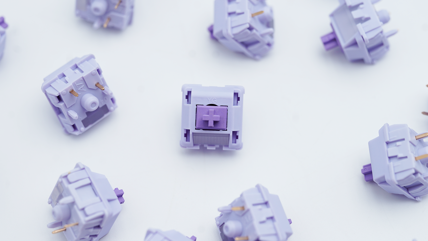 Wingtree YG Purple Bud Tea Tactile Switches (10PCS)