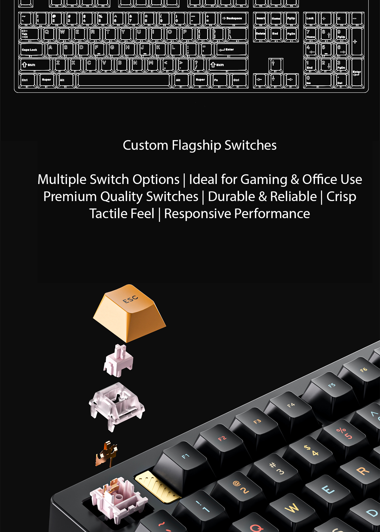 FEKER C75 Aluminum Wireless Mechanical Keyboard