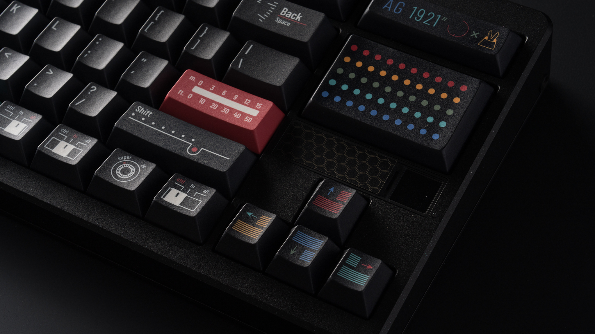 Tutkeys AG1921 DARK Braun Keycap Set