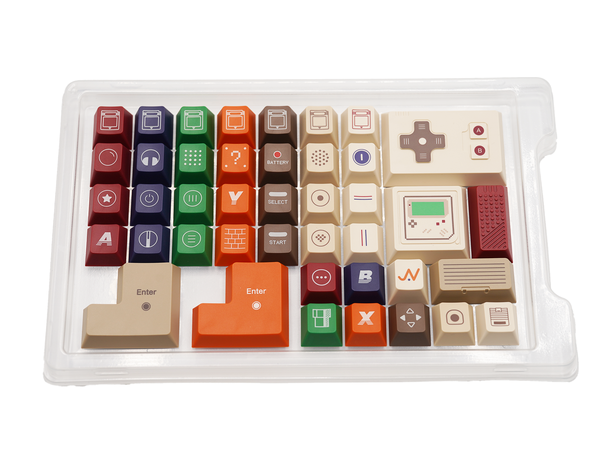 80Retro Tutkeys Gameboy Keycaps – Cherry Profile All in One Set