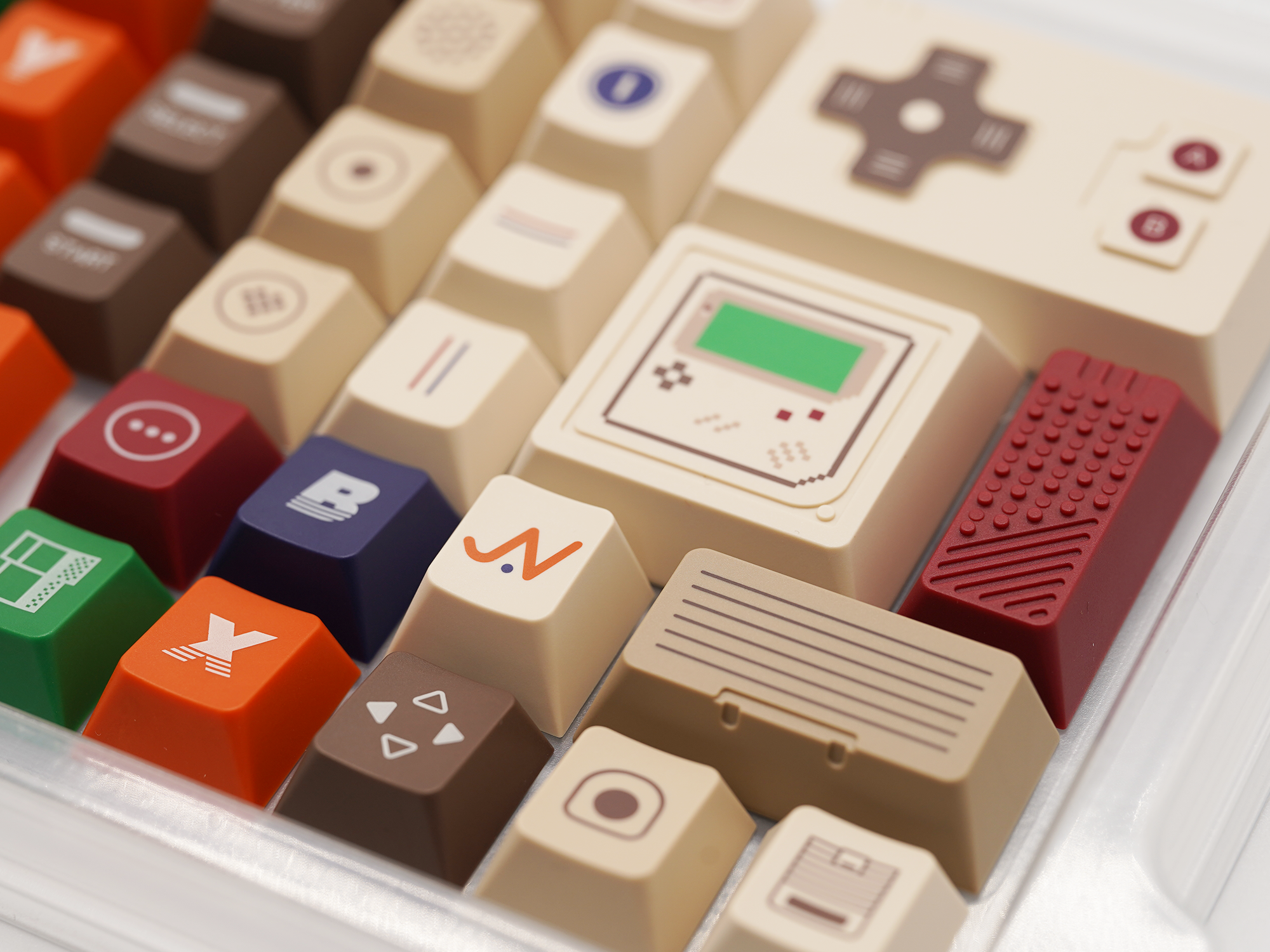 80Retro Tutkeys Gameboy Keycaps – Cherry Profile All in One Set