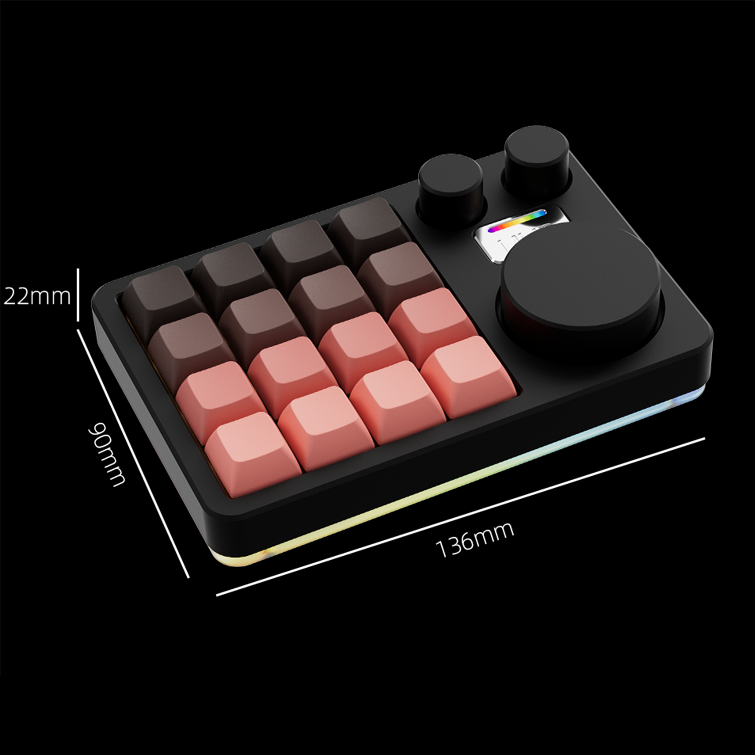 MMD KM16 Pro Wireless Aluminum Macropad | QMK/VIA Programmable Numpad