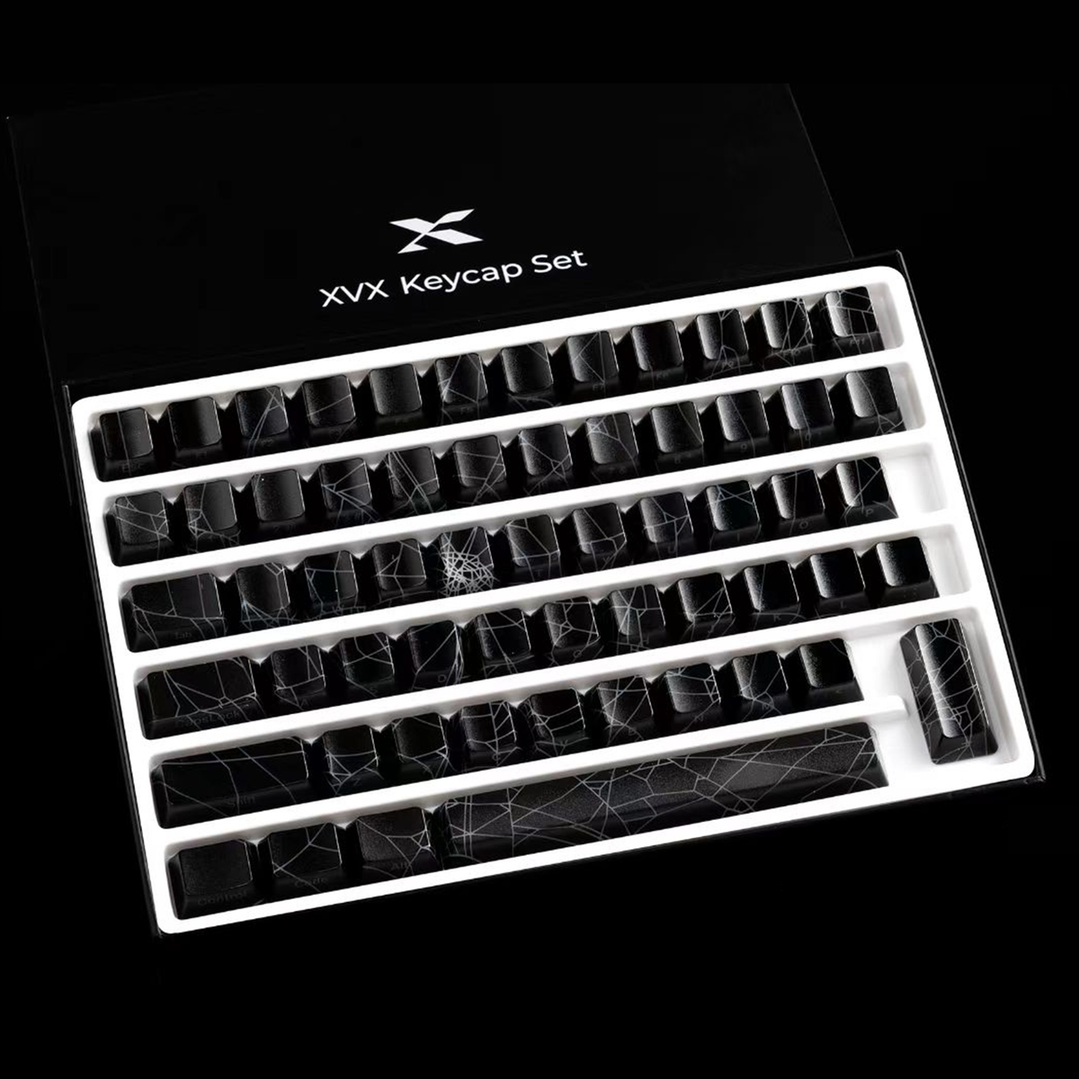 XVX IMD Spider Web Shine-Through OEM Profile 118-Key Keycap Set