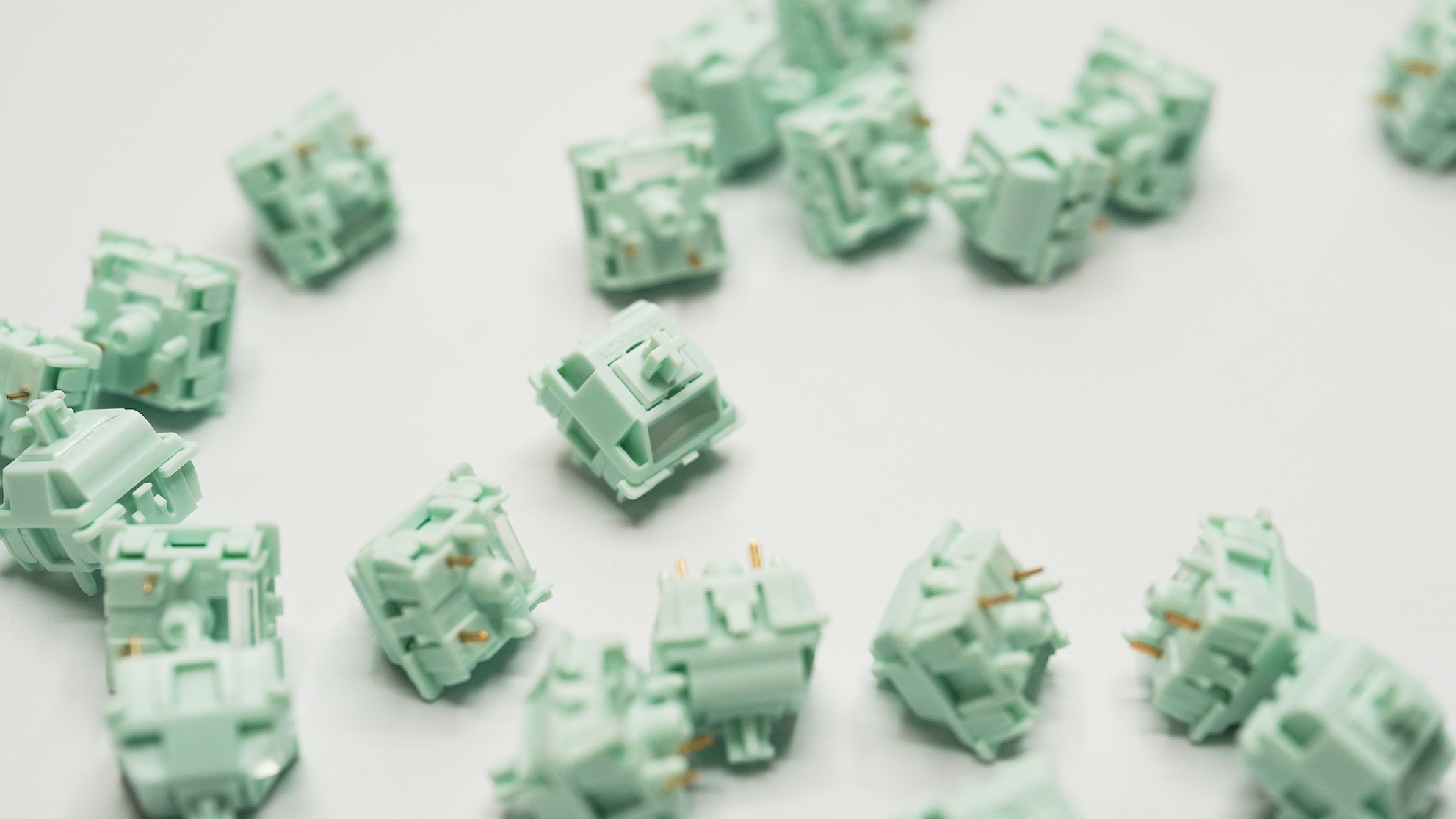 Gateron Full POM Smoothie Mint Silent Linear Switches (10PCS)