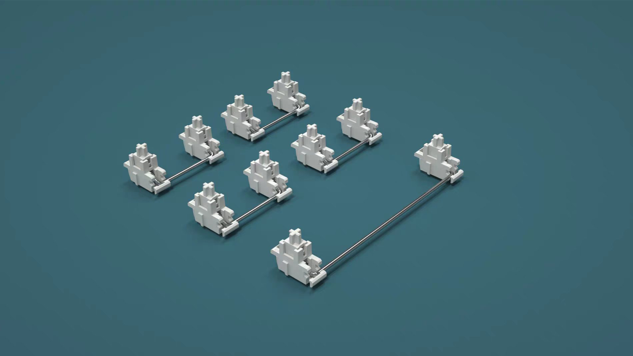 Gateron Plate Mounted V2 Stabilizer Set