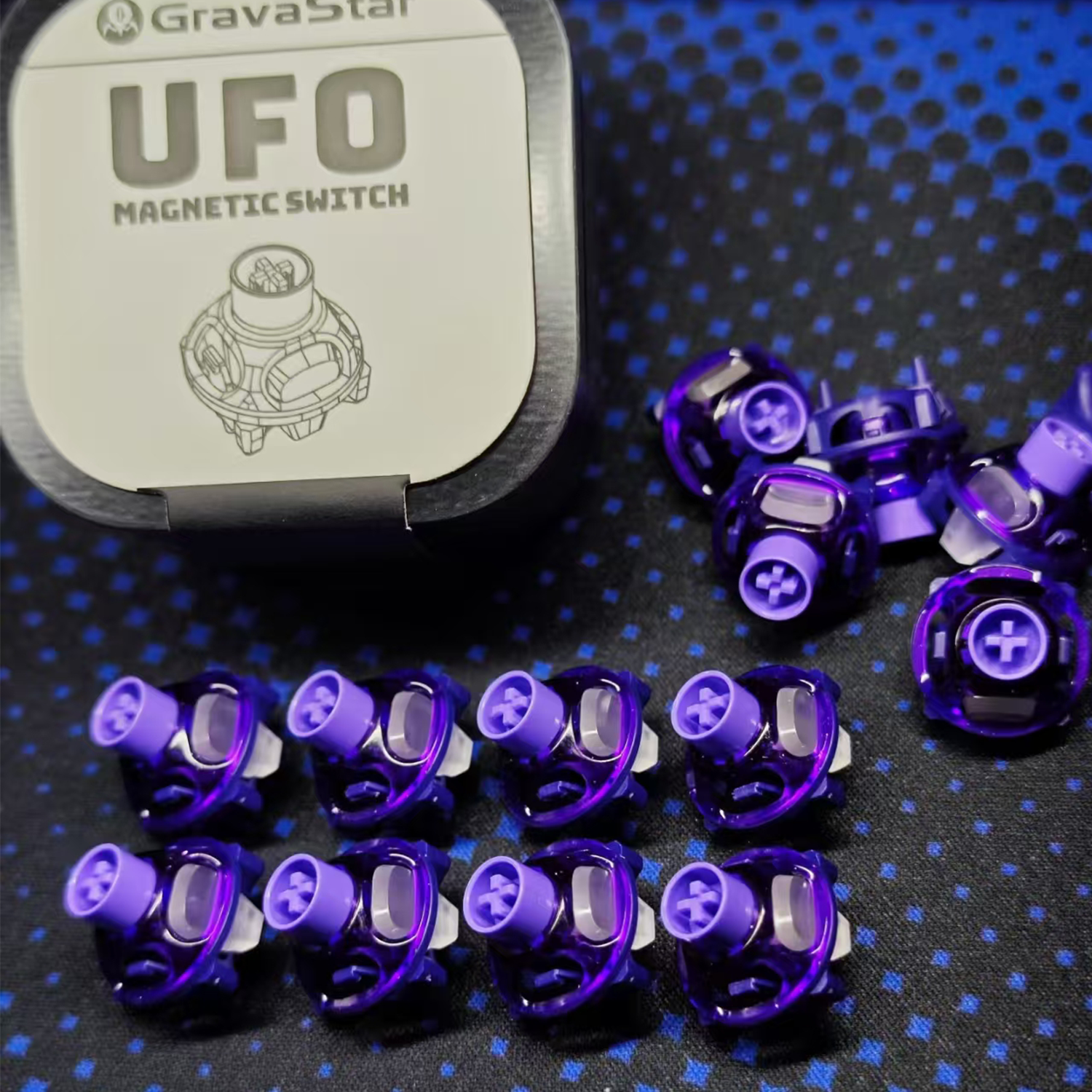 Gravastar Purple Phantom UFO Magnetic Linear Switches (10PCS)