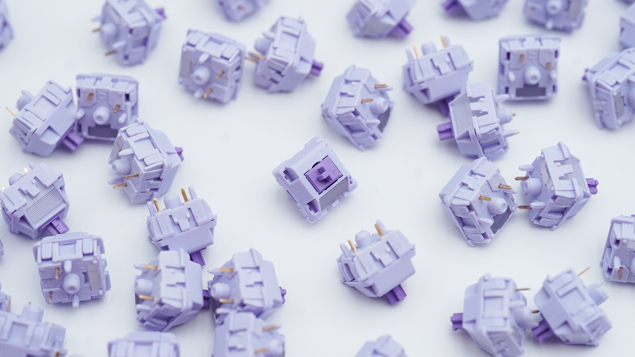 Wingtree YG Purple Bud Tea Tactile Switches (10PCS)