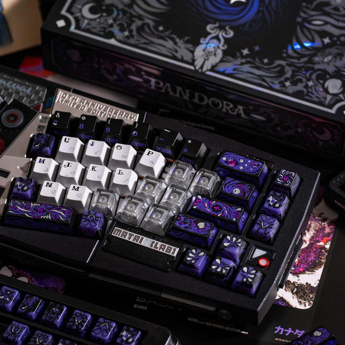 XVX Pandora Cherry Profile PBT+PC 133-Key Keycap Set