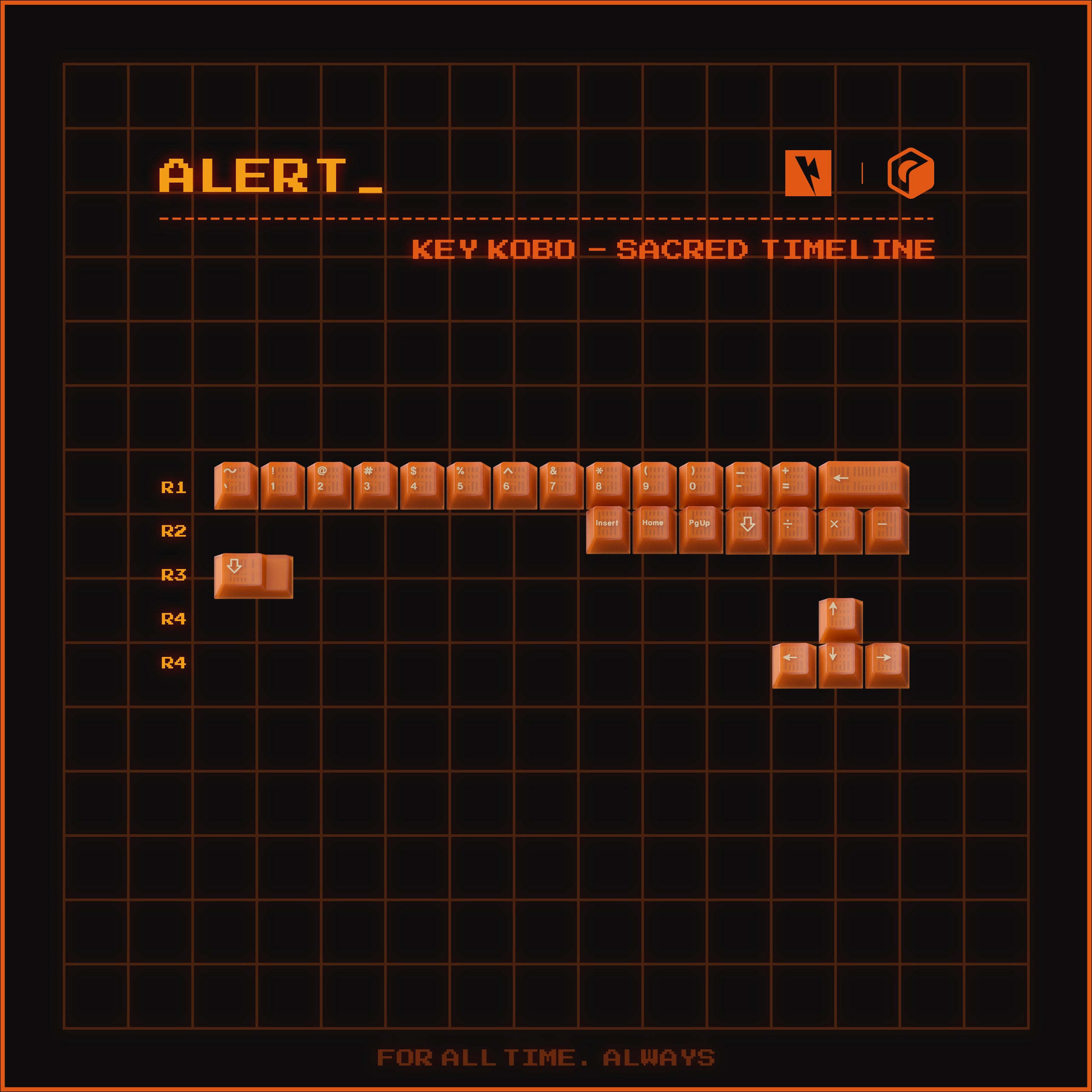 Keykobo Sacred Timeline ABS Double-shot Keycap Set