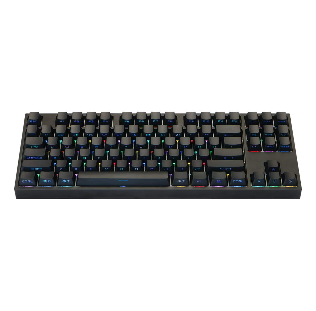 Black and White Keycaps Side Print Keycap Set | 134-Key RGB Compatible
