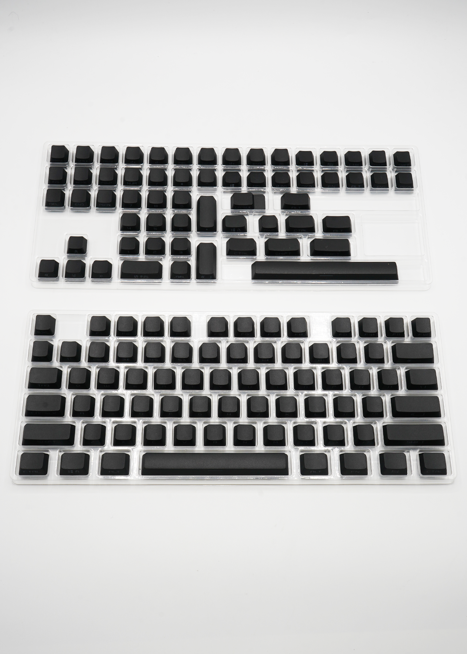 Black and White Keycaps Side Print Keycap Set | 134-Key RGB Compatible
