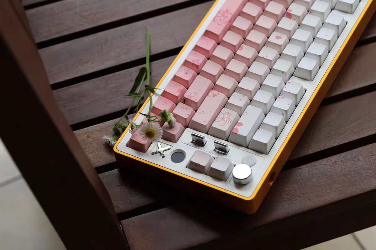 JKDK Sakura Dream Side-Print OEM PBT Keycap Set