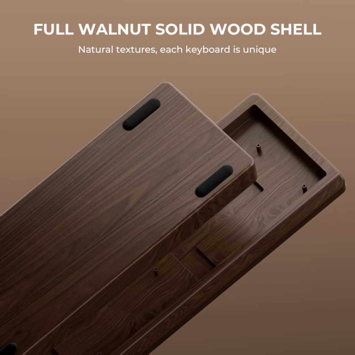 XVX MU68 FujiWave VIA Wireless Wooden Mechanical Keyboard