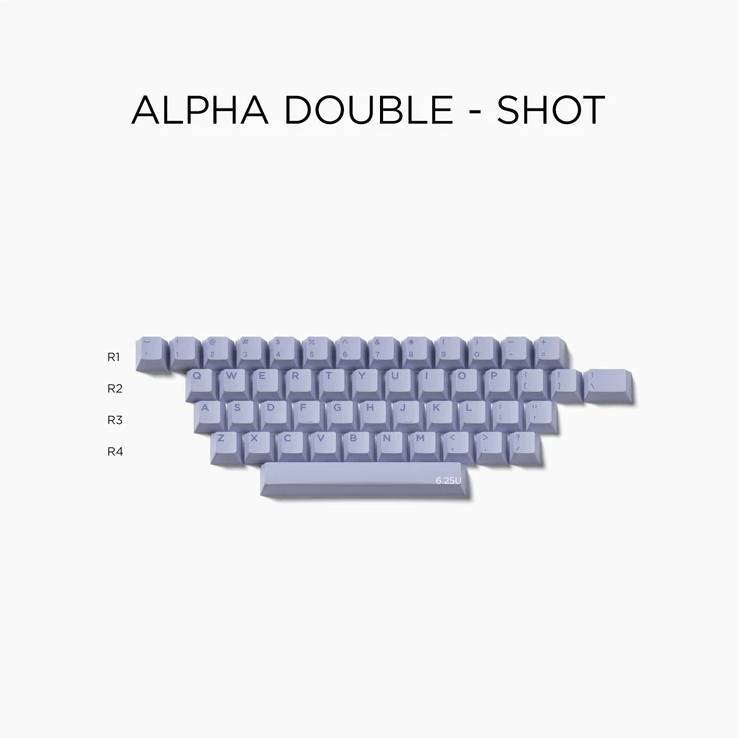 Domikey HUSH Cherry Profile Triple/Doubleshot ABS Keycap Set