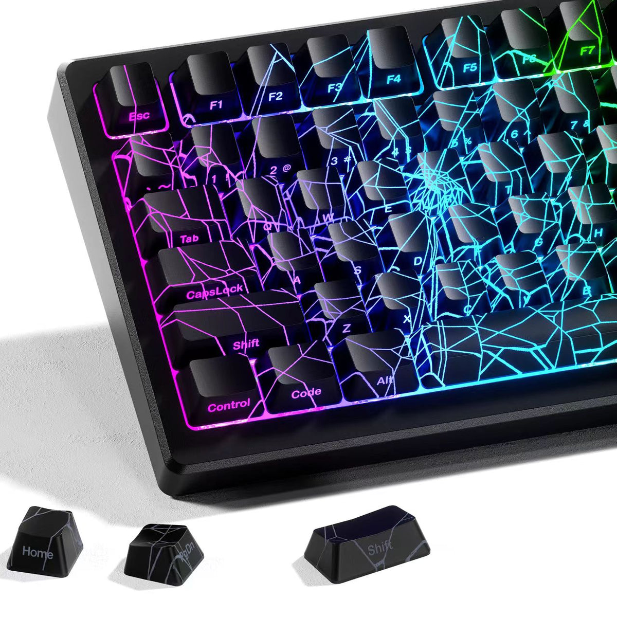 XVX IMD Spider Web Shine-Through OEM Profile 118-Key Keycap Set