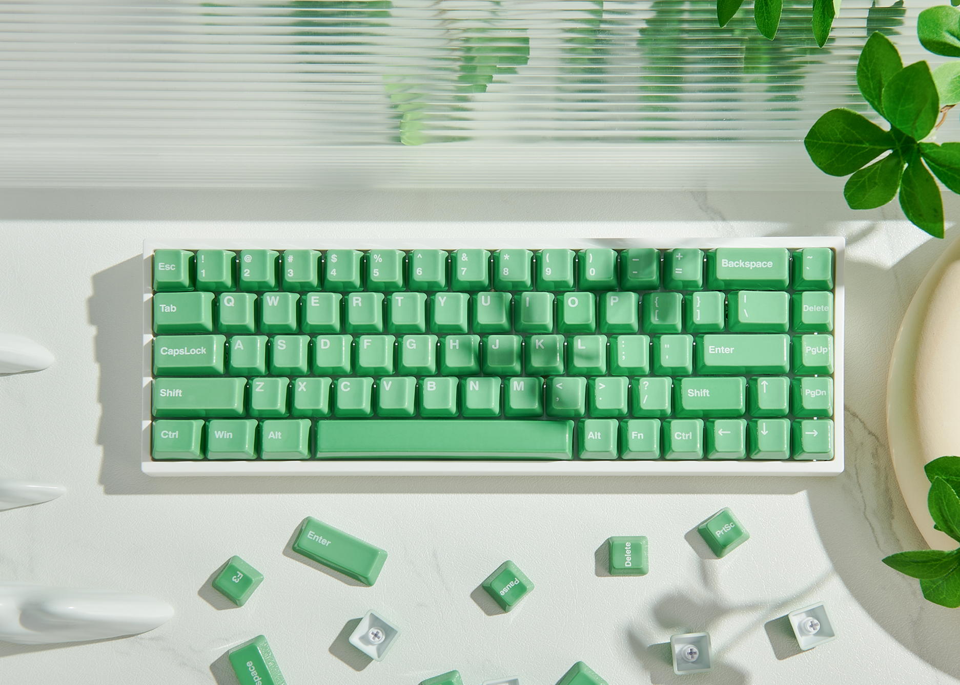 Cerakey Ceramic Keycap Full Set V2 - Green