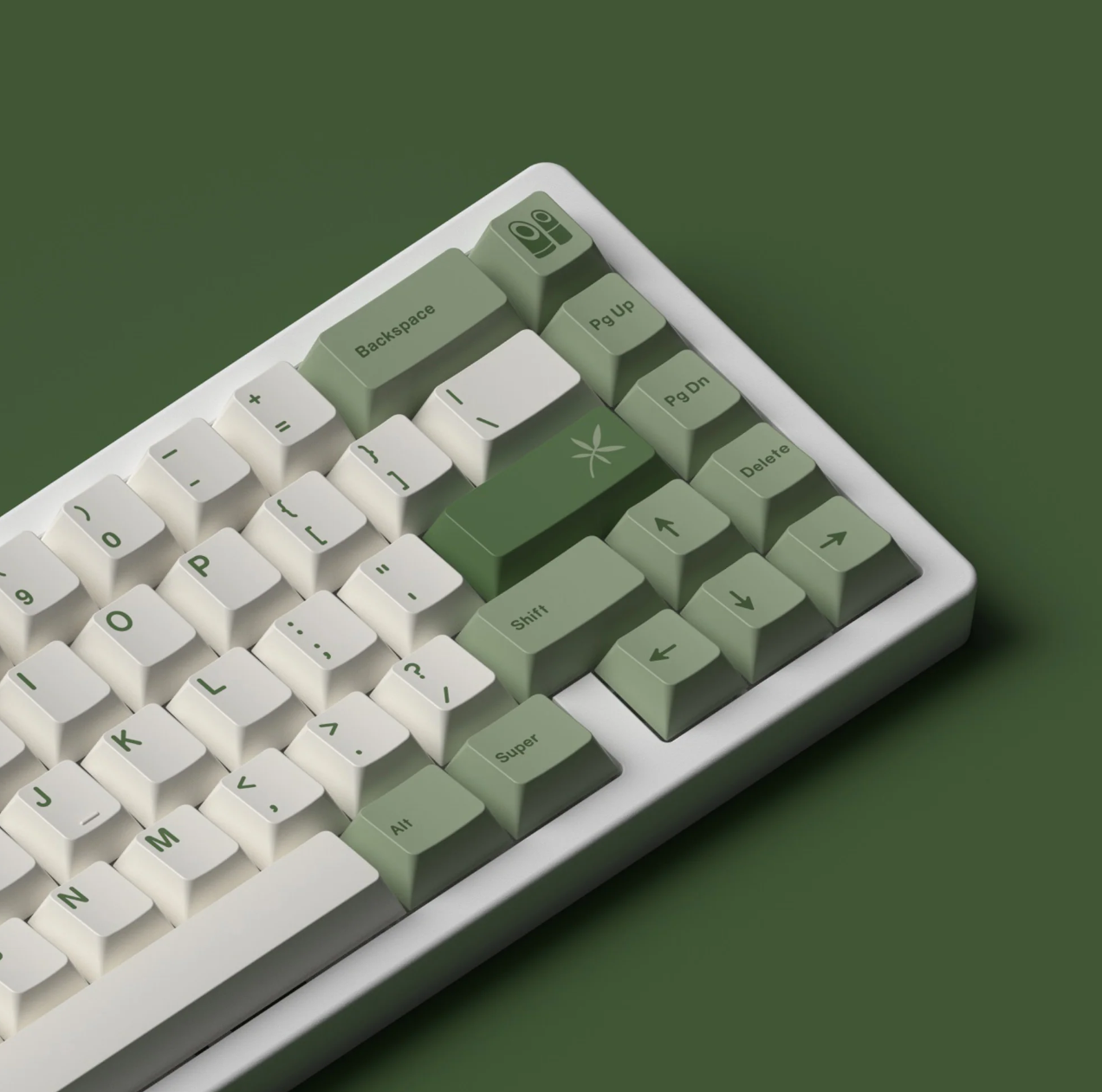 JKDK Bamboo Forest Keycaps Cherry Profile PBT Dye
