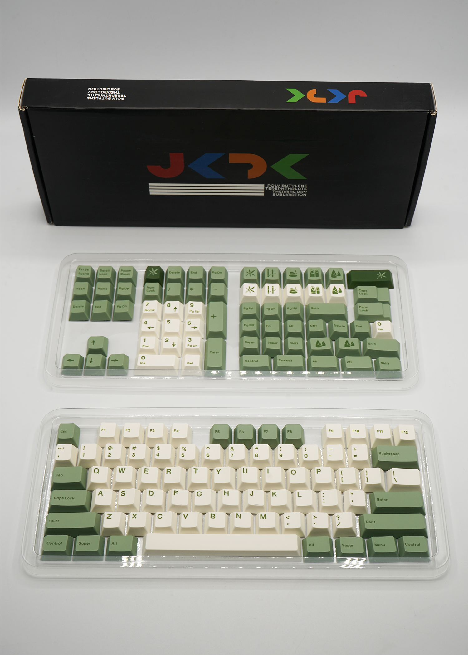JKDK Bamboo Forest Keycaps Cherry Profile PBT Dye