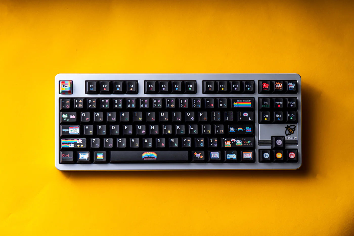 Soulcat Rainbow Kitty Keycap - PBT Cherry Profile All in One Set
