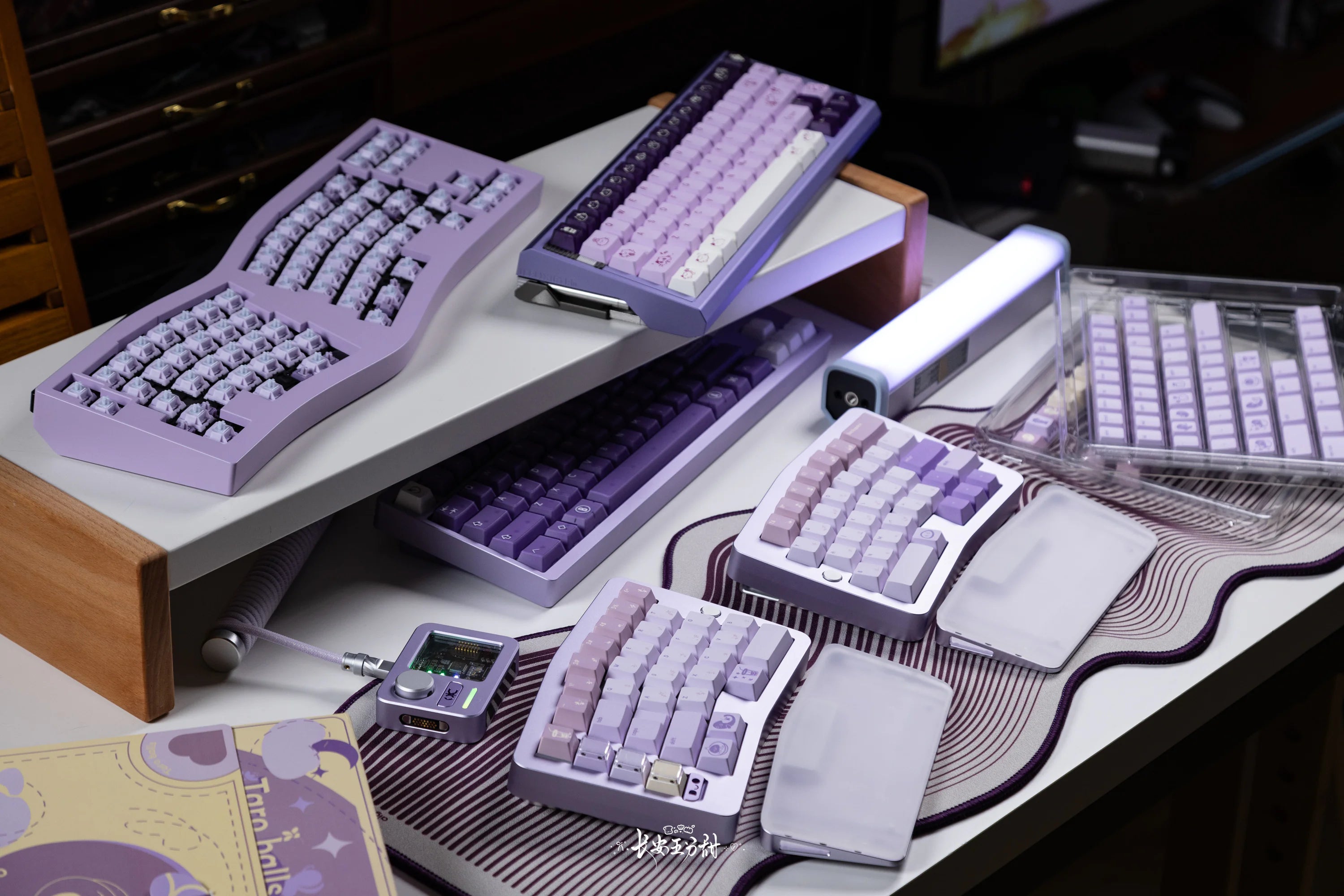 Qwertykeys QK Taro balls Keycap Set – Cherry Profile PBT Dye-Sub Keycaps