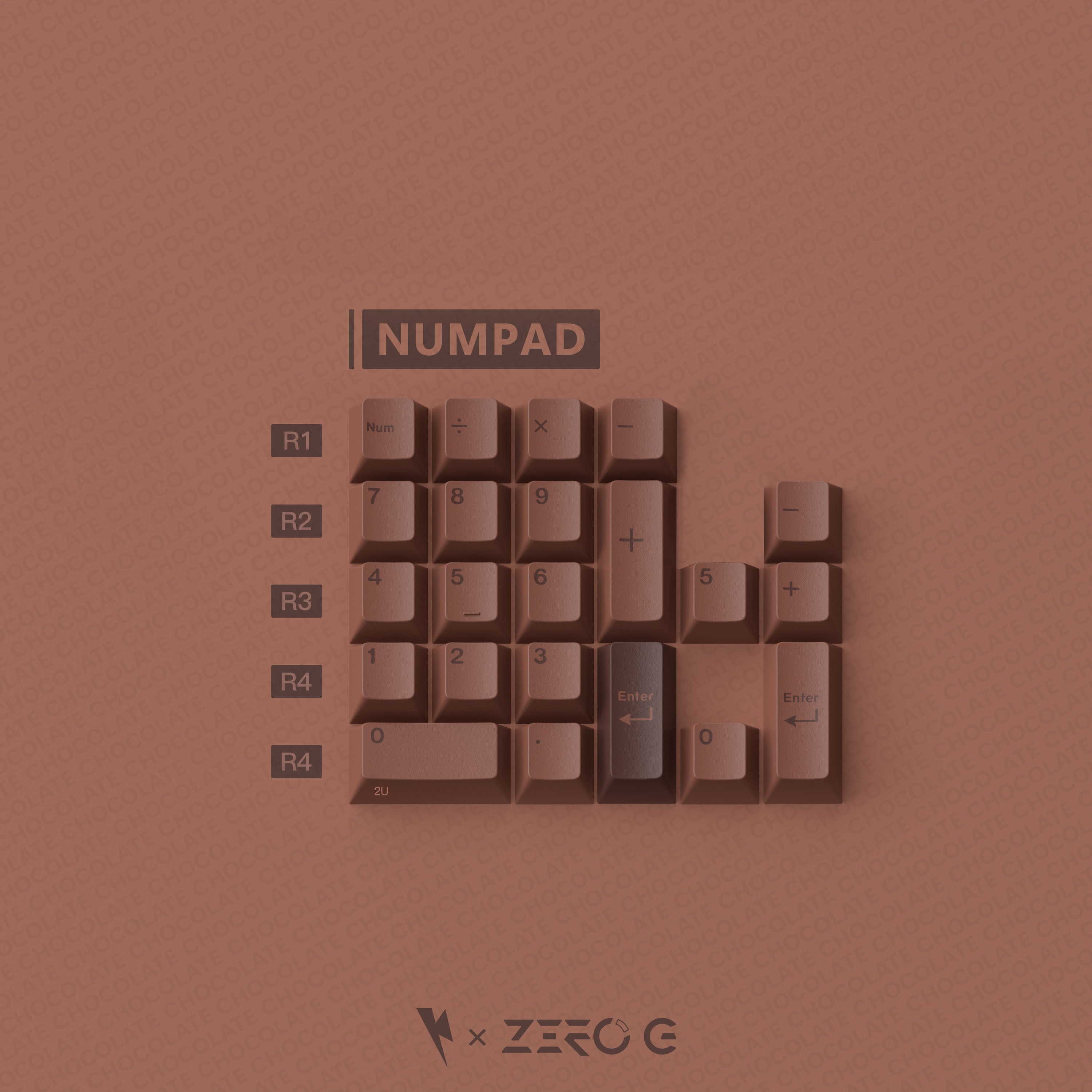 Keykobo Nama Chocolate ABS Double-shot Keycap