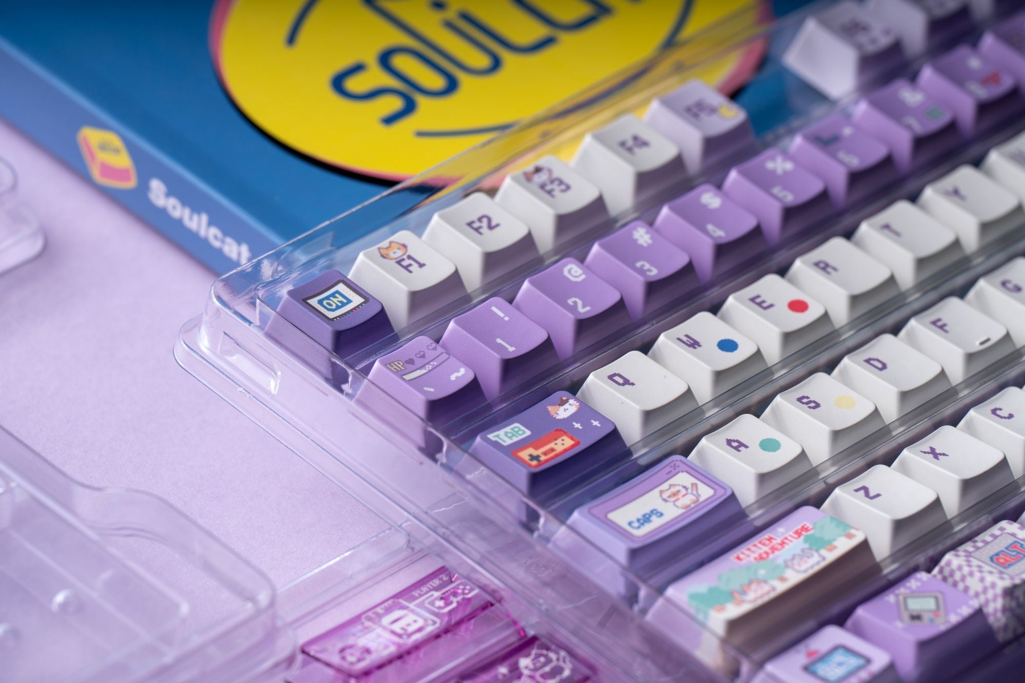 Soulcat Meow Meow Keycap - PBT Cherry Profile All in One Set