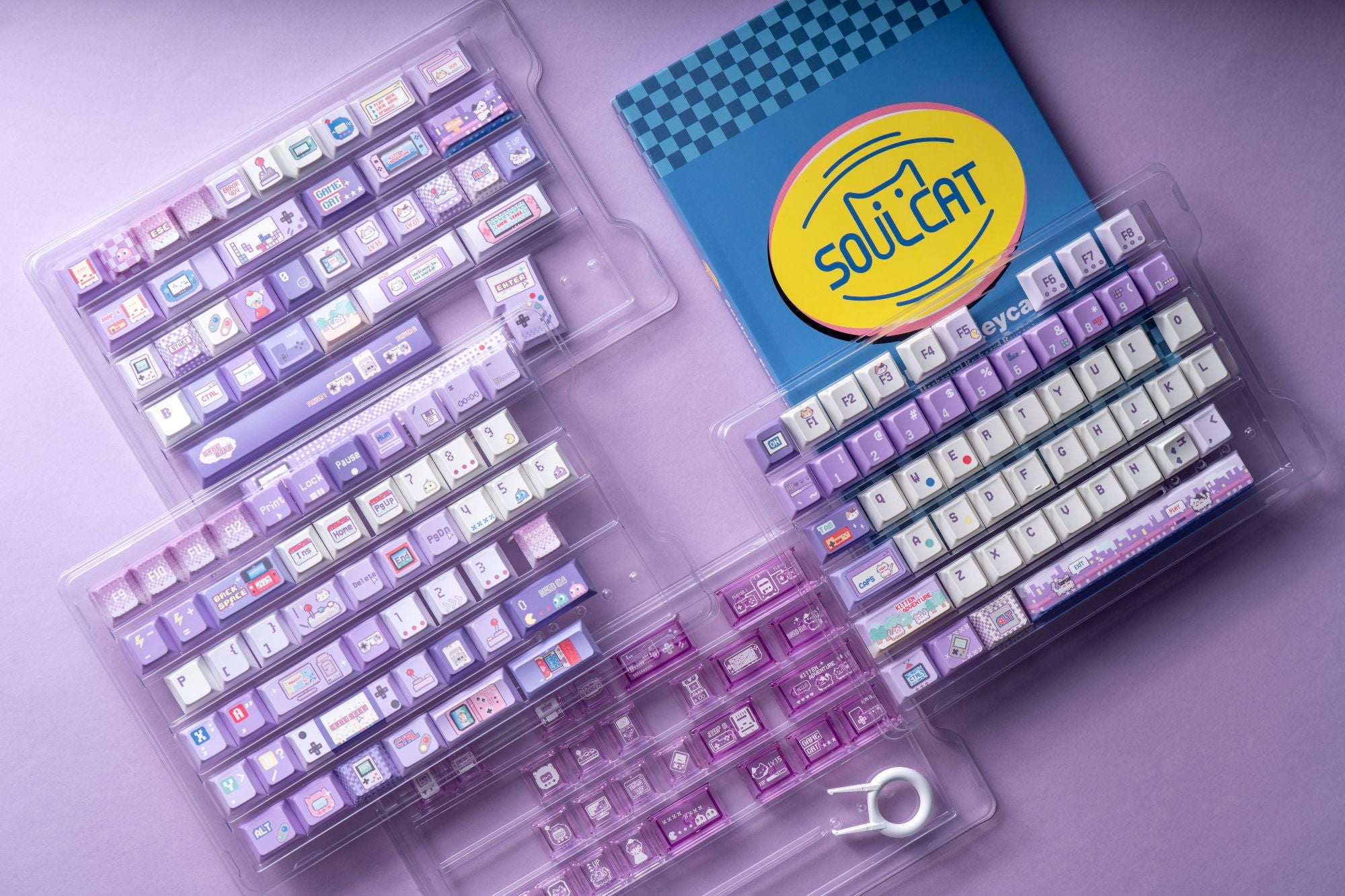 Soulcat Meow Meow Keycap - PBT Cherry Profile All in One Set