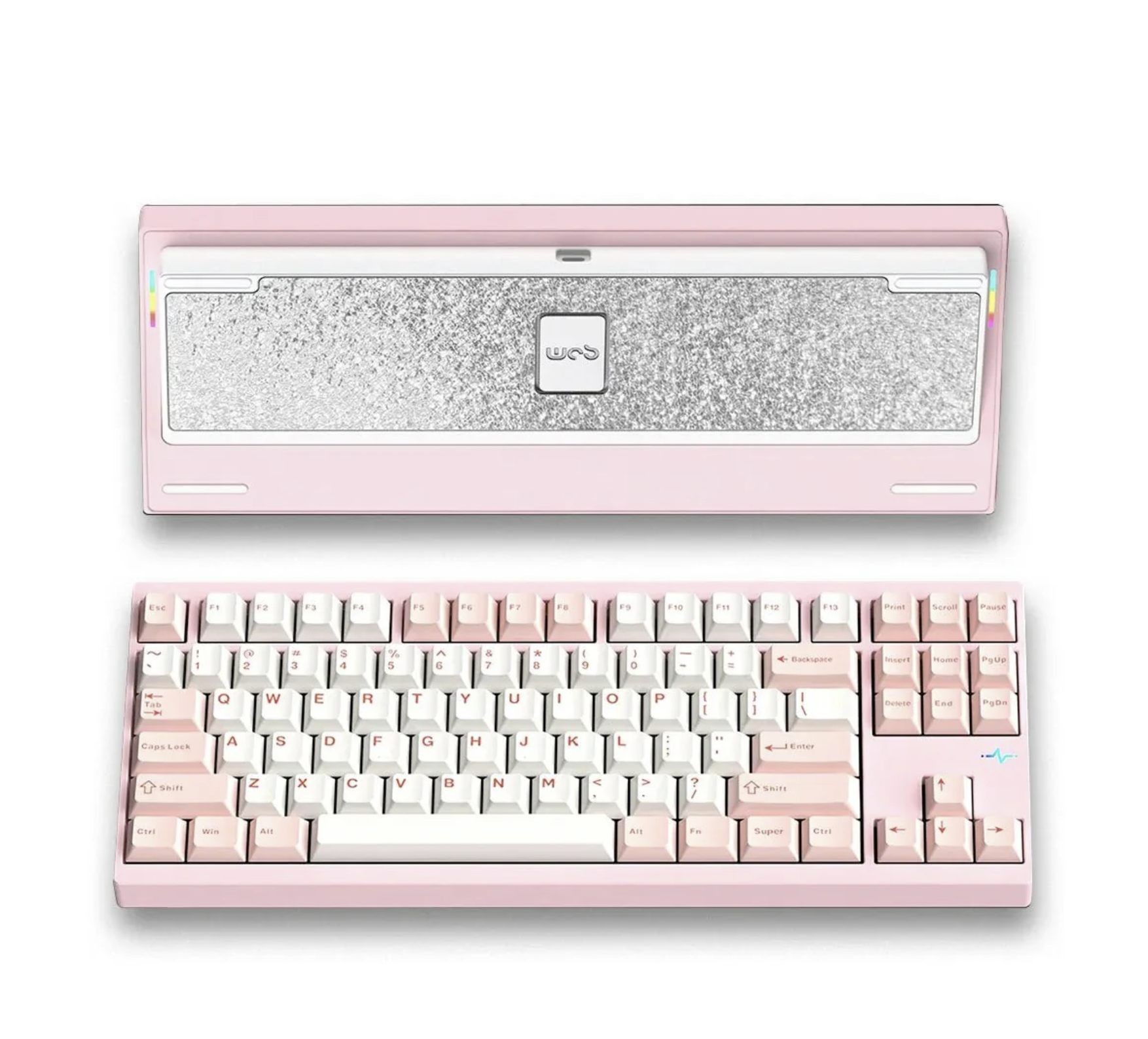 WOBKEY Crush80 Reboot Aluminum Mechanical Keyboard pink