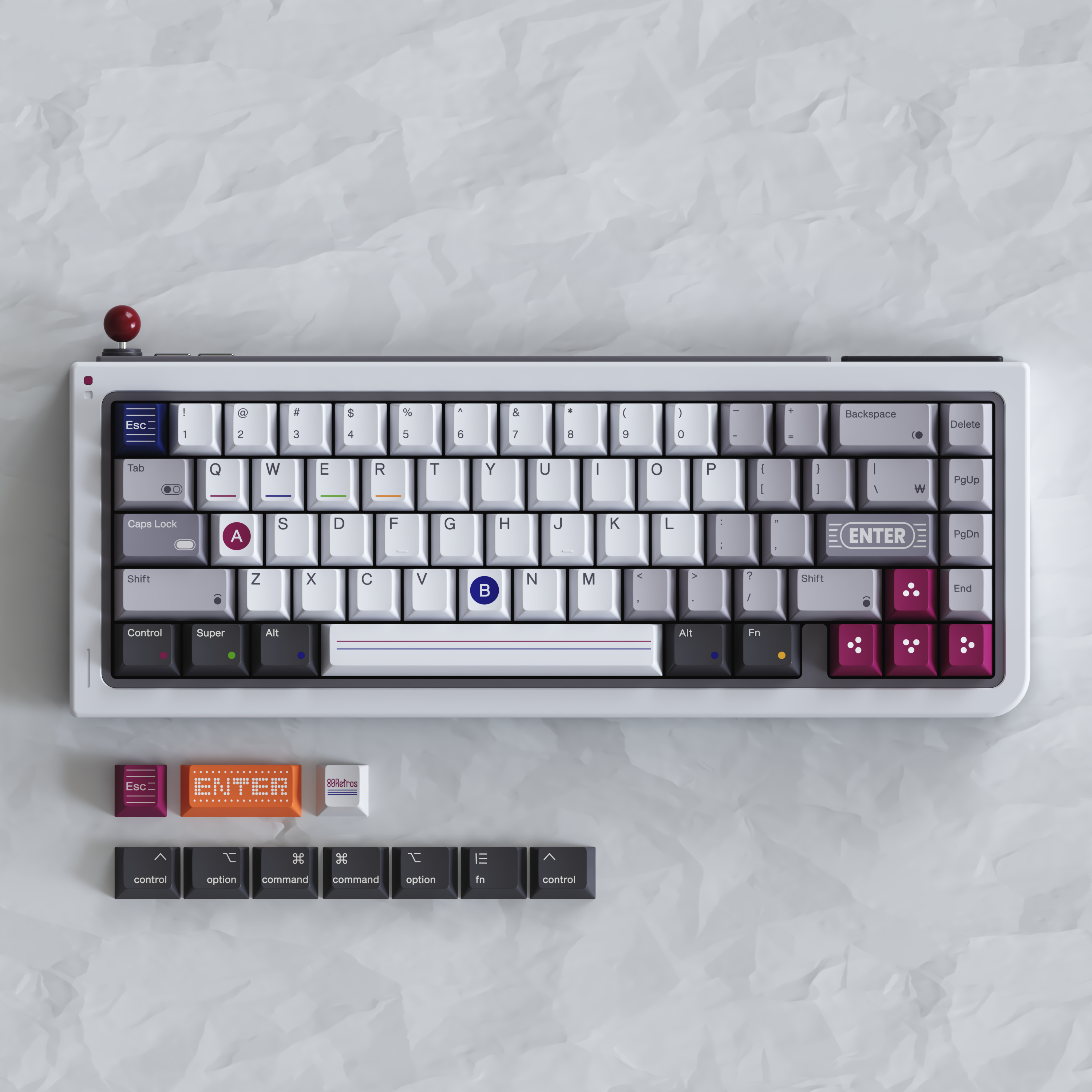 80Retros GB65 カスタムキーボード 80Retros GB65 Mechanical Keyboard - Pre-built Kit – LumeKeebs
