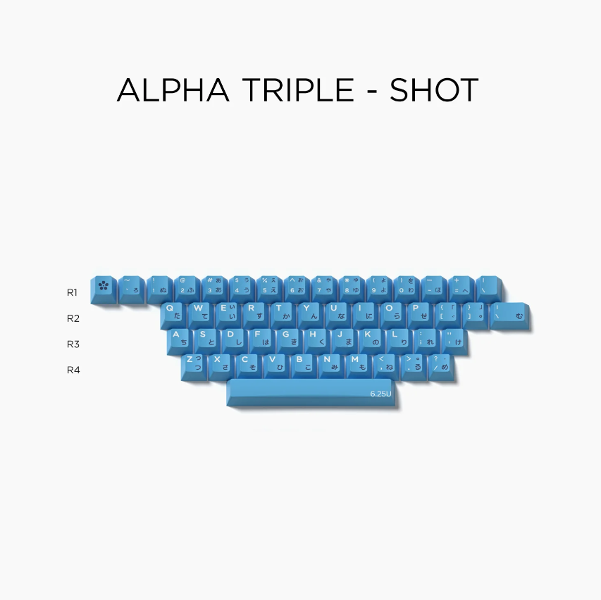 Domikey Single Chip Cherry Profile Triple/Doubleshot ABS Keycap Set