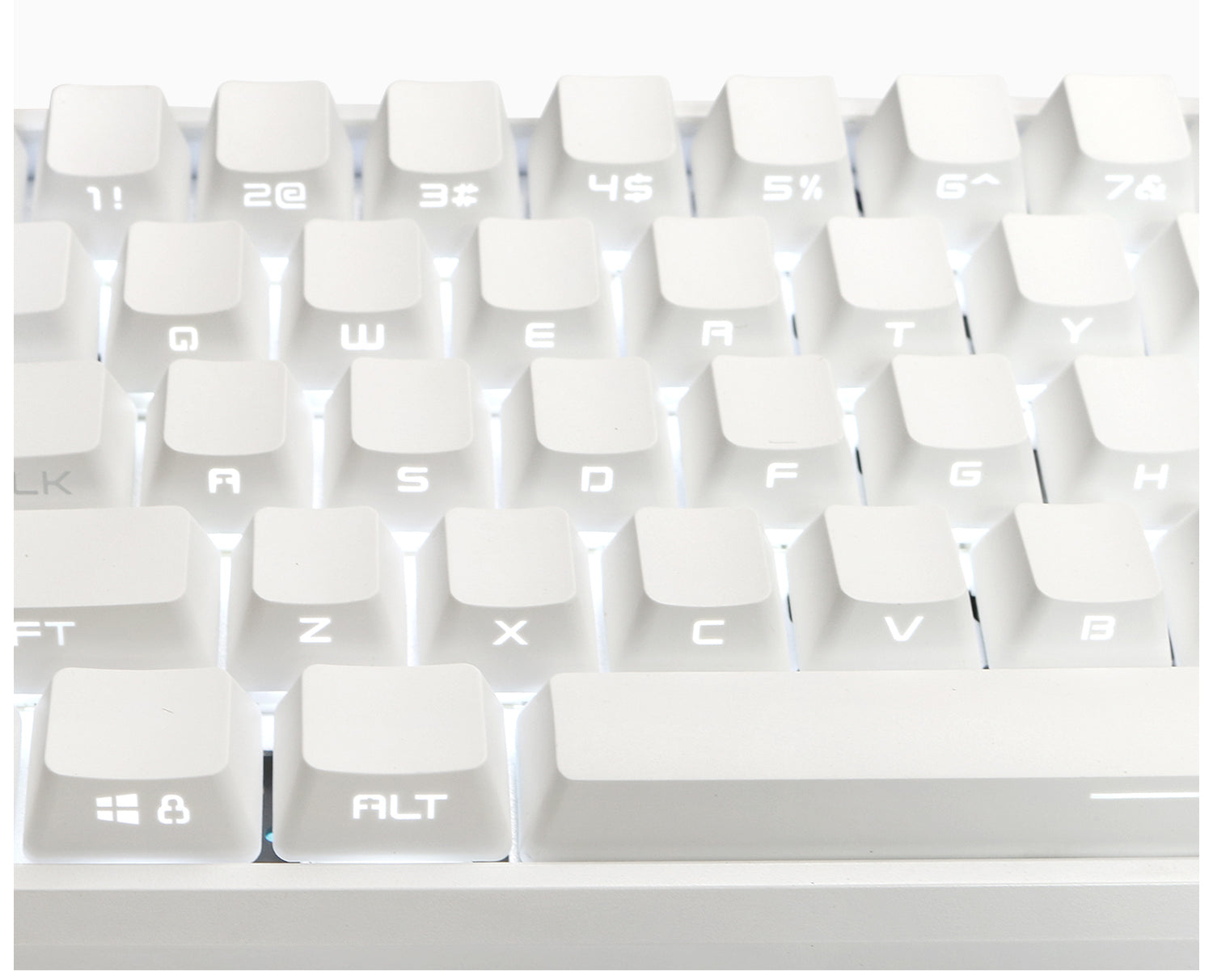 Black and White Keycaps Side Print Keycap Set | 134-Key RGB Compatible