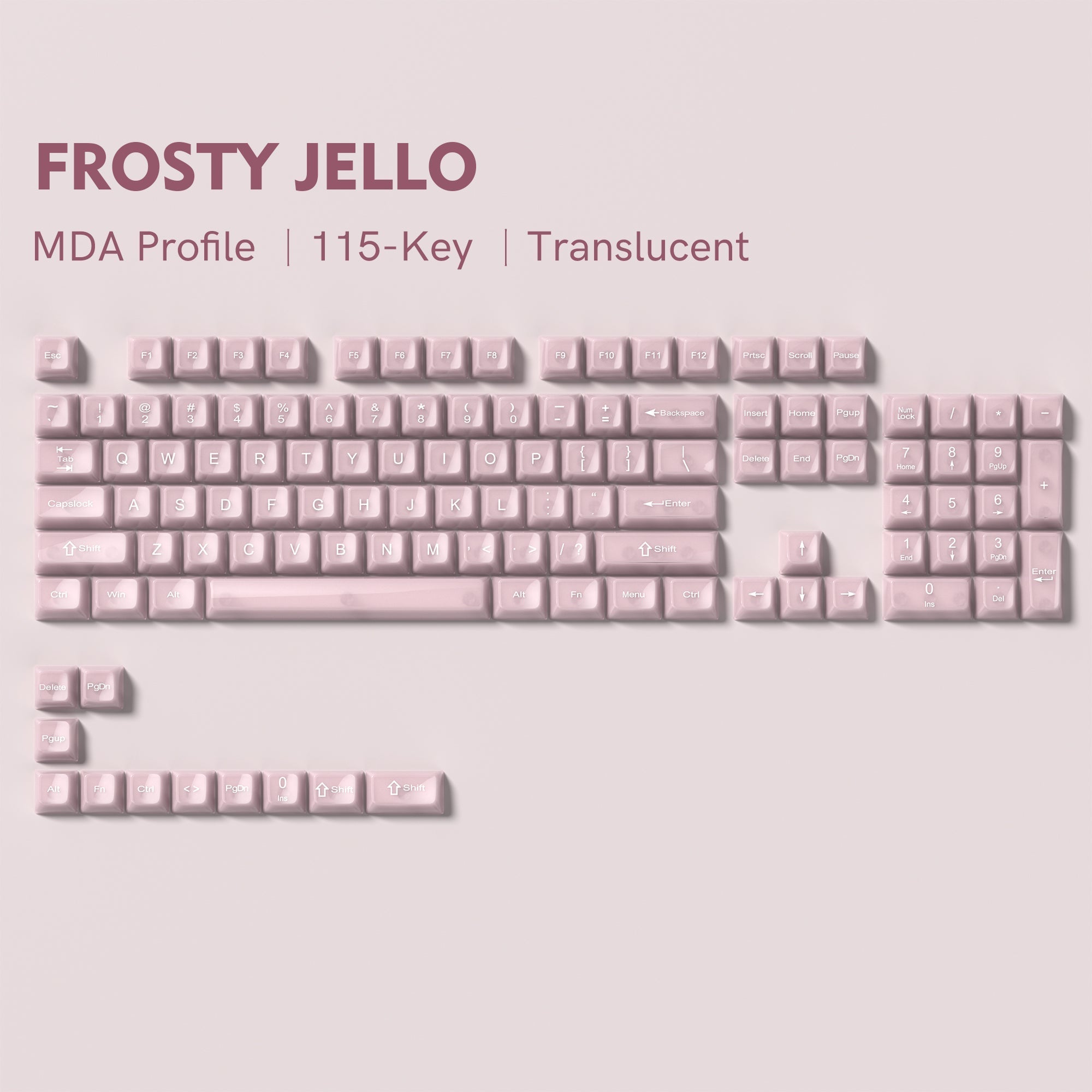 Womier Frosty Jello MDA Profile Keycap Set