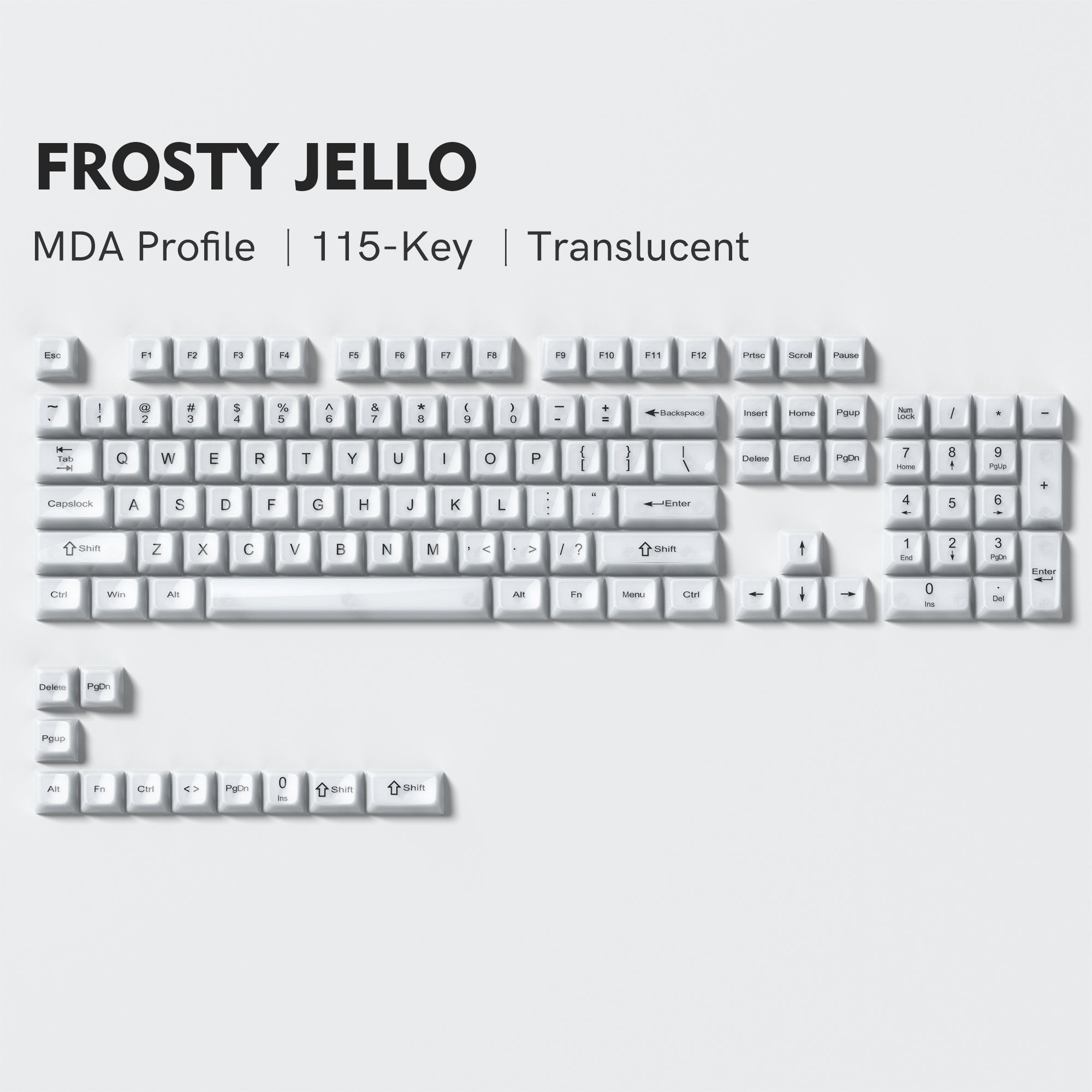 Womier Frosty Jello MDA Profile Keycap Set