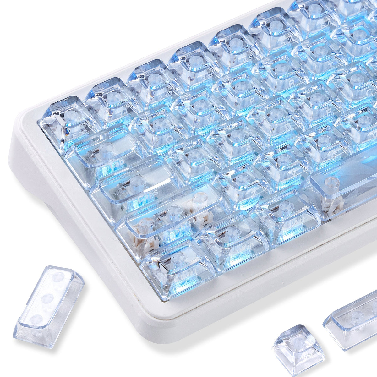 Womier Ice Cube Clear ASA Profile Keycaps