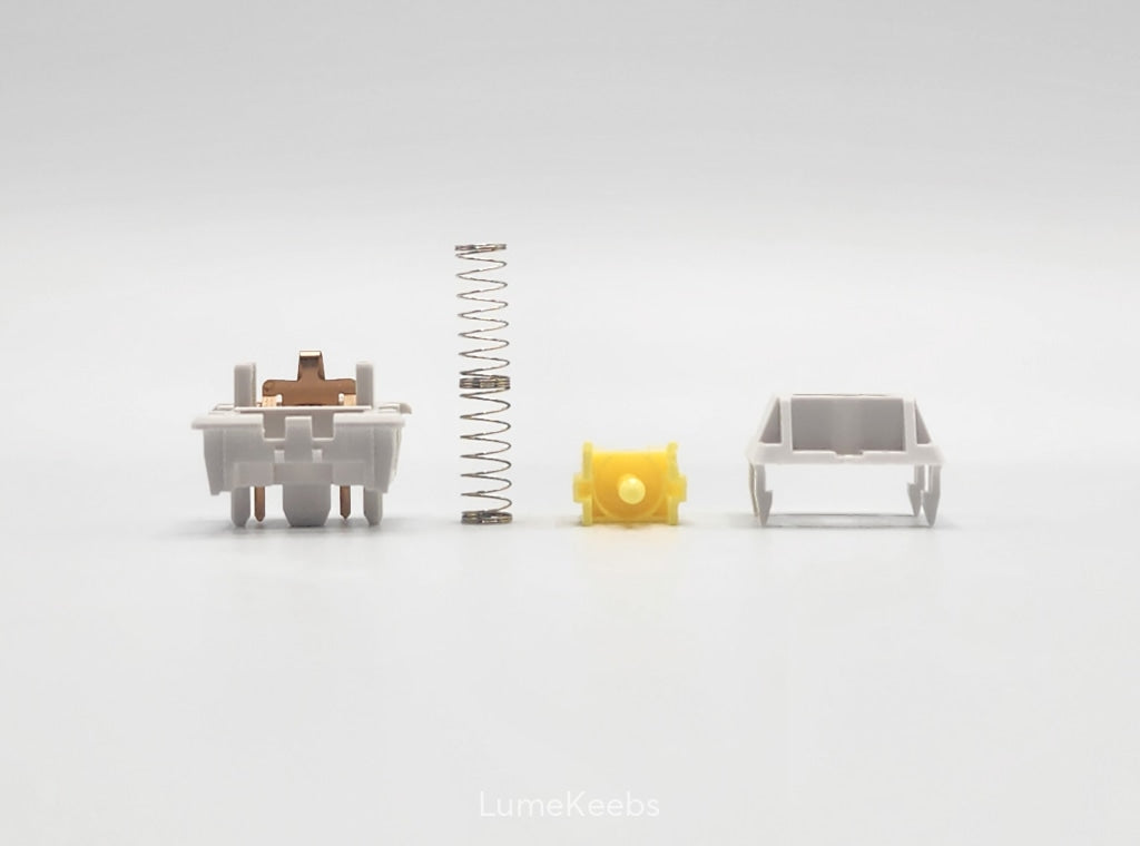 Wuque Ws Yellow Linear Switches parts open