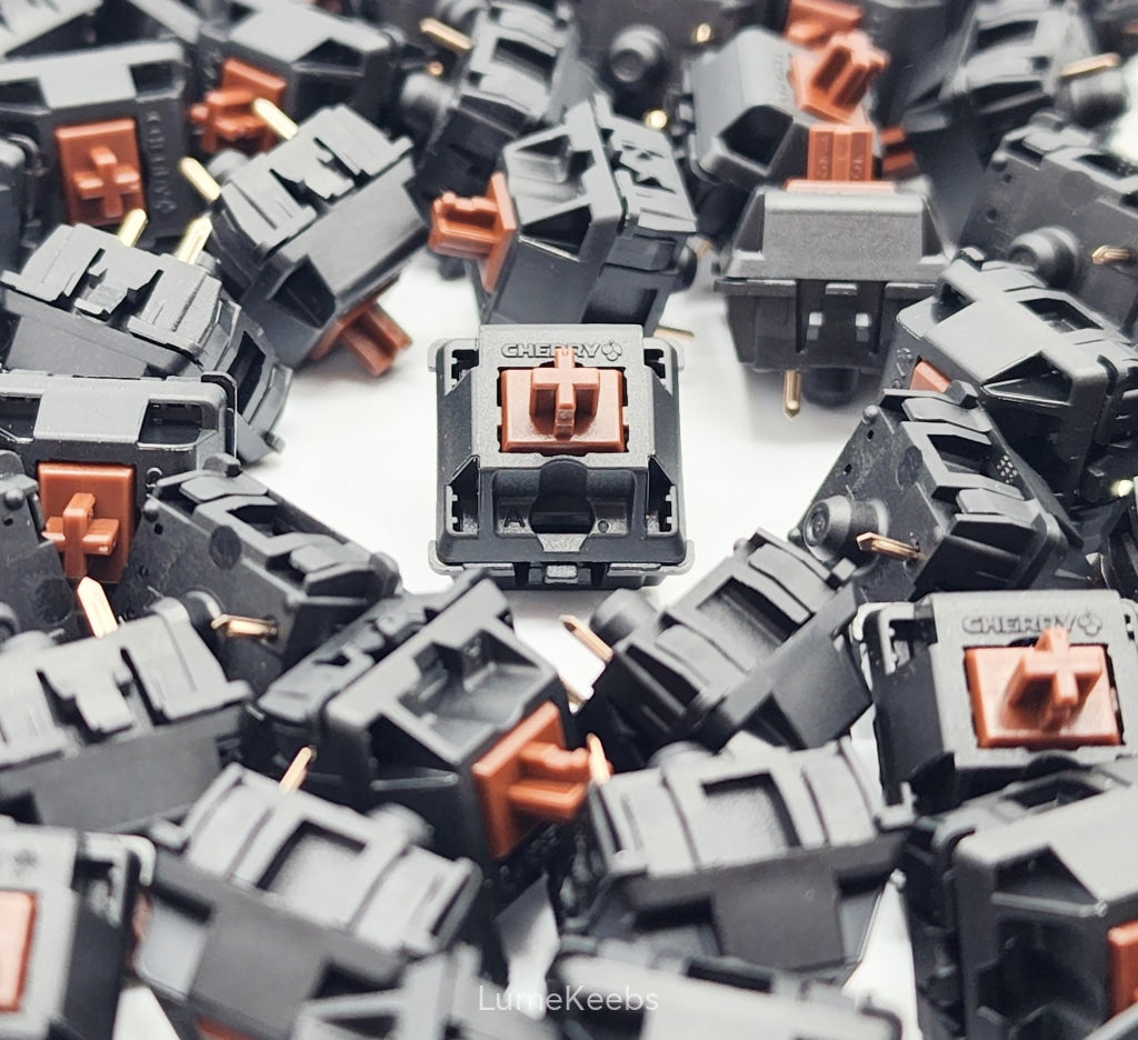 Lubed and Filmed Cherry MX Brown