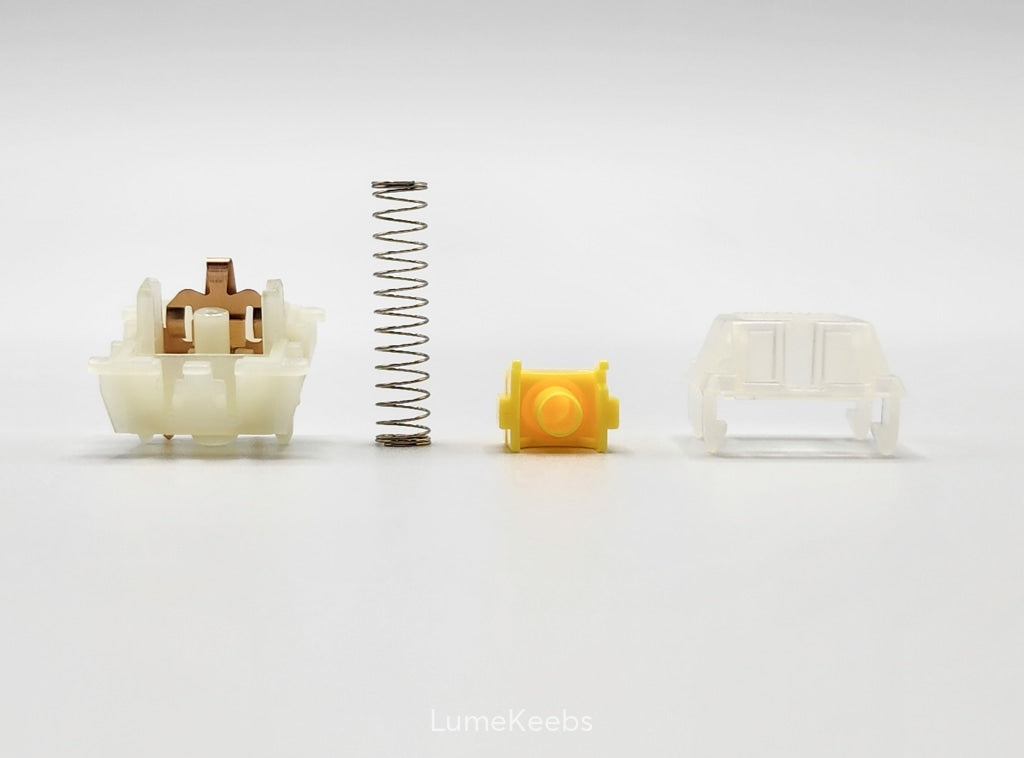 Gateron Cap V2 Milky Yellow Linear Switches