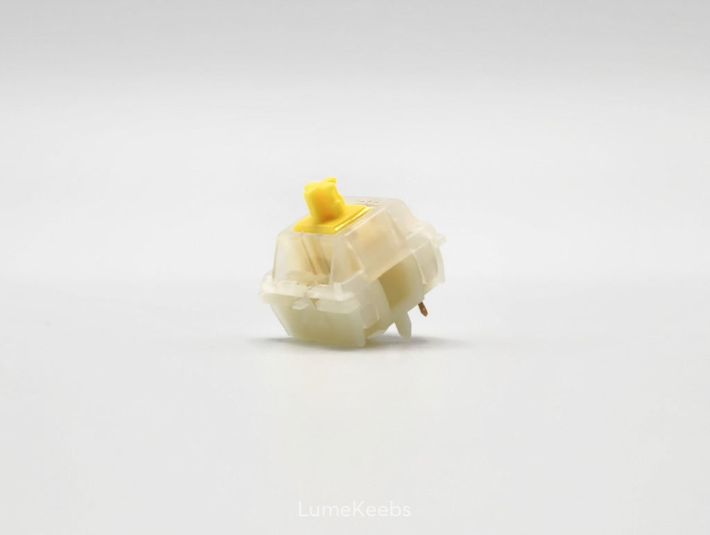 Gateron Cap V2 Milky Yellow Linear Switches
