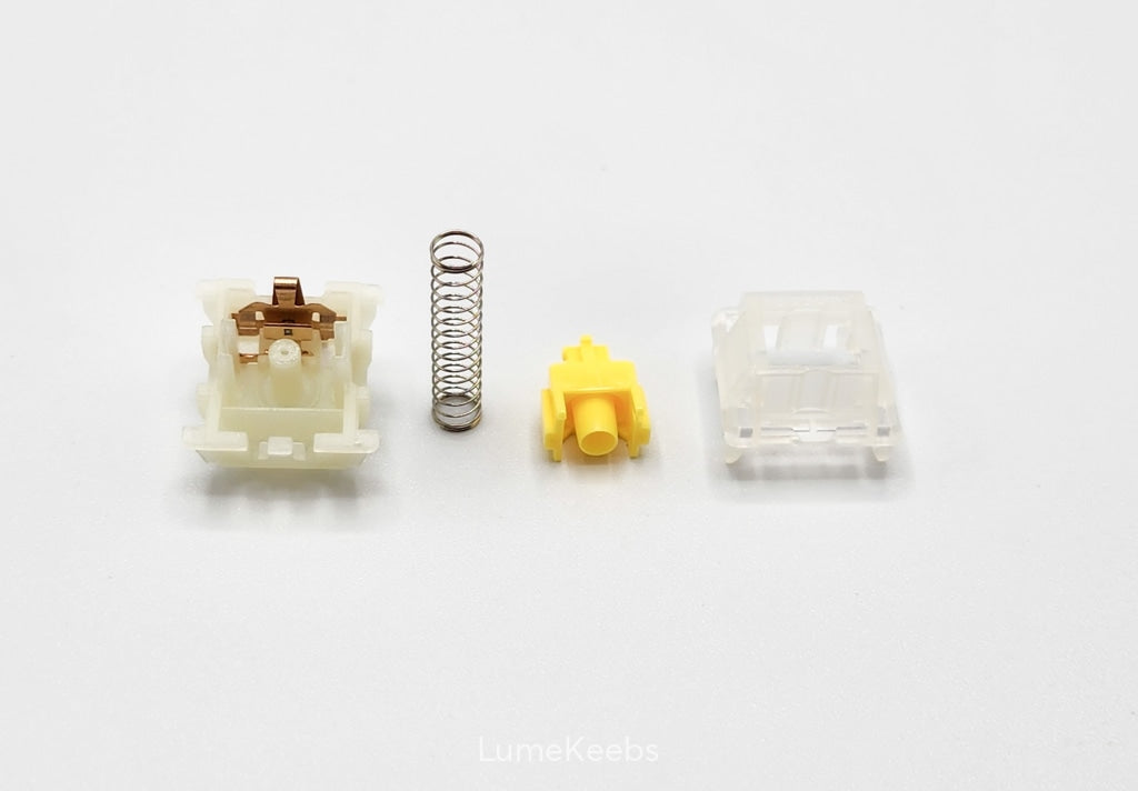 Gateron Cap V2 Milky Yellow Linear Switches