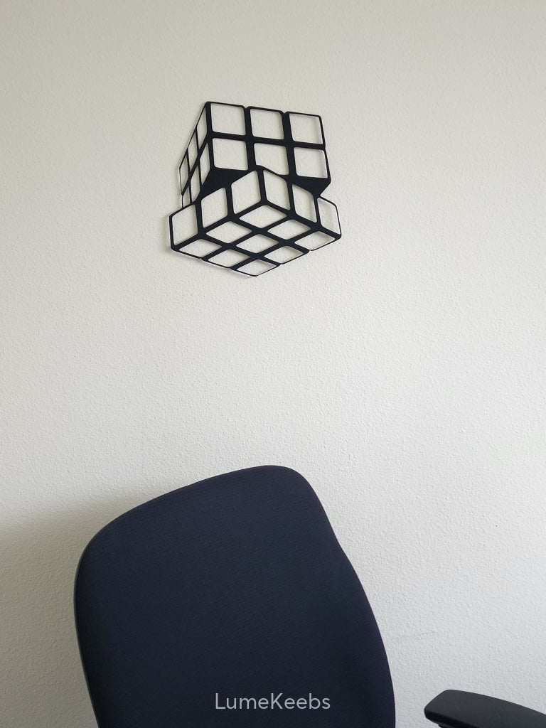 3D Printed Rubik's Cube Wall Art Decoration | The Perfect Gift | Home Decor