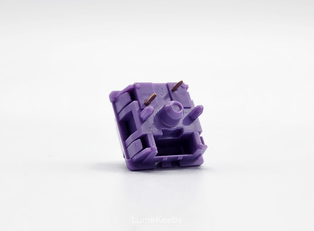 lubed and filmed Tecsee Purple Panda Tactile Switches