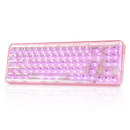 YUNZII X71 Transparent Wireless Mechanical Keyboard